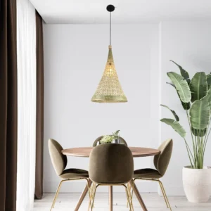 معلق قش مفرد لمقبس E27 بقطر 45 سم