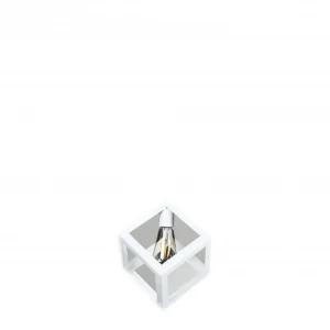 Single white pendant lamp with E27 socket (one bulb)