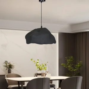 Modern black hanging holder for E27 lamp (52 cm diameter)