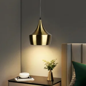 نجفة معلّقة مودرن بلون زيتي - لمبة واحدة بمقبس E27