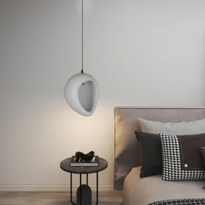 مصباح معلق مودرن رمادي بمقبس E27 (لمبة واحدة)