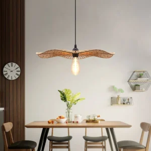 علاقة خيزران بمقبس E27 لِمبة واحدة، قطر 650 مم