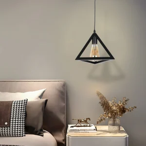 Single black E27 bulb holder