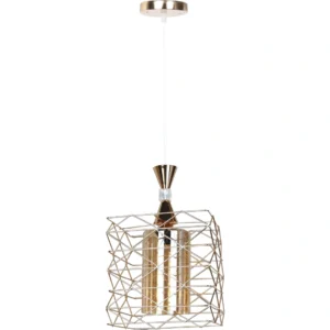 علاقة سقف مودرن ذهبية بمقبس E27 (لمبة واحدة)