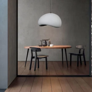 مصباح معلق مودرن رمادي بقاعدة E27 (لمبة واحدة) — قطر 80 سم — متوفر في جدة والرياض فقط