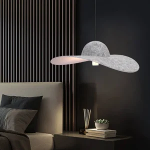 Modern silver pendant ceiling light with E27 socket for one bulb — 800 mm diameter