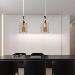 علاقة مودرن ذهبية لمبة واحدة E27