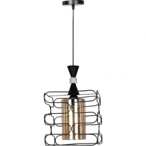 Modern gold pendant lamp for E27 socket (one bulb)