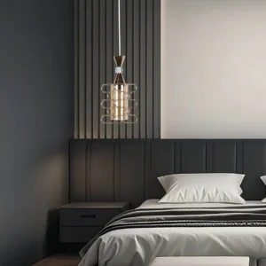 Modern gold pendant lamp for E27 socket (1 piece)