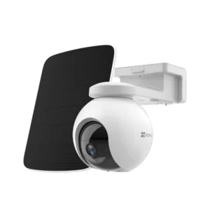 كاميرا مراقبة خارجية EZVIZ EB8 تعمل بالطاقة الشمسية، متحركة 8 ميجابيكسل، واي فاي و4G مع كشف حركة ذكي