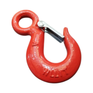 خطاف رفع دائري مطروق بدرجة G80 مع لسان أمان — عالي التحمل للرفع والسحب