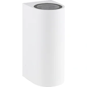 كشاف بوابة أسطواني أبيض بإضاءة في جهتين لمبة GU10