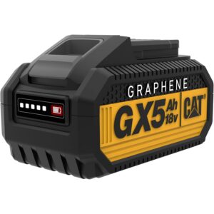 بطارية ليثيوم-غرافين طراز GXB5 من كات (CAT) — 18 فولت، 5.0 أمبير ساعة