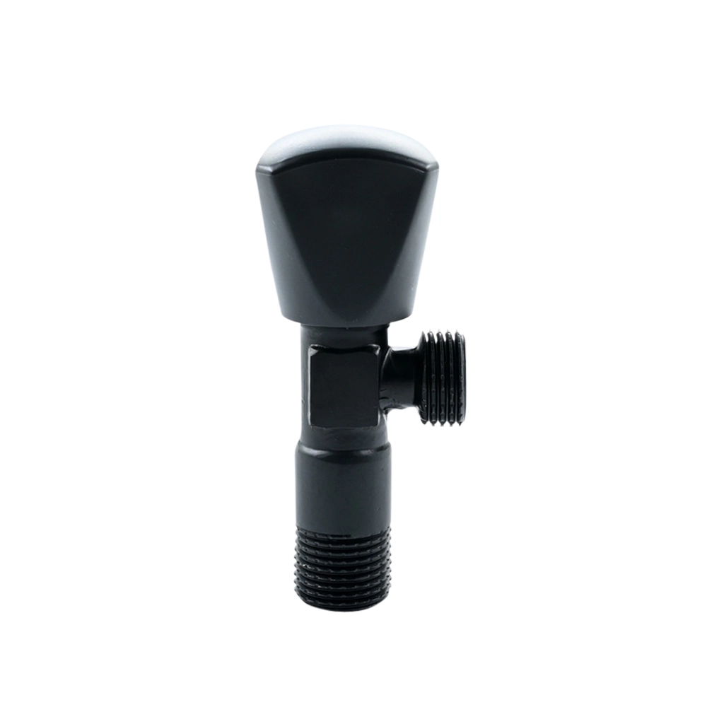 محبس زاوية نحاسي مطلي بالكروم ومقاوم للصدأ للتحكم في تدفق المياه — Hellsun