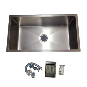 حوض مطبخ ستانلس ستيل من II-II KITCHEN (حوض واحد) بمقاس 82×45 سم