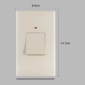 مفتاح مكيف مستطيل 45 أمبير بلون بيانو لولي