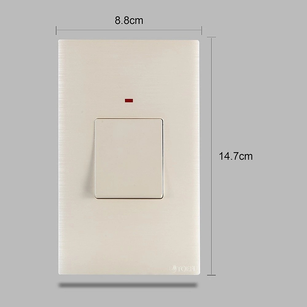 مفتاح مكيف مستطيل 45 أمبير بلون بيانو لولي