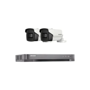 حزمة كاميرتين IP بدقة 6 ميجابكسل مع جهاز تسجيل وقرص صلب