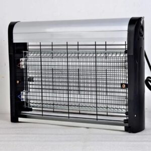 صاعق حشرات كهربائي من الألومنيوم JA-210E بقوة 20 واط (2×10 واط) مع ضوء فوق بنفسجي للاستخدام الداخلي