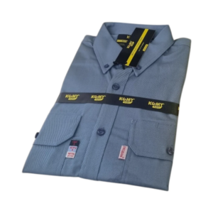 قميص أمان مقاوم للهب KMFR250P — قطن PROBAN مطابق لمعيار NFPA 2112