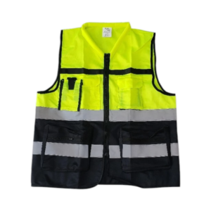 سترة سلامة عالية الظهور بجيوب منظمة وشرائط عاكسة — KMR Tools