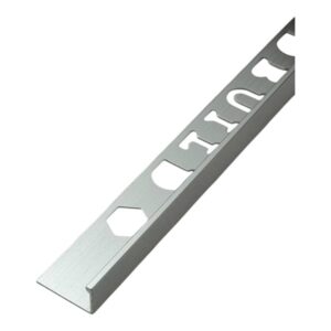 زاوية ديكور سيراميك على هيئة L - فضي مطفي 2.50 م × 12.5 مم (AL001‑SM‑12.5H) LANDBUILD