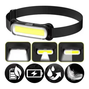 كشاف يدوي LED مقاوم للماء وقابل للشحن مع حزام رأس قابل للتعديل — إضاءة خارجية وزراعية بجودة صينية عالية