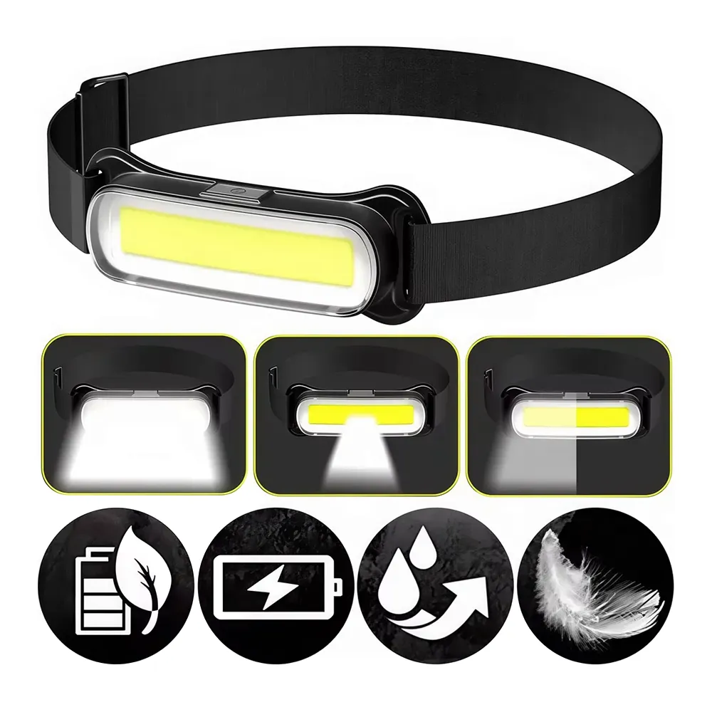 كشاف يدوي LED مقاوم للماء وقابل للشحن مع حزام رأس قابل للتعديل — إضاءة خارجية وزراعية بجودة صينية عالية
