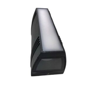 مصباح جداري LED طويل طراز 118 — أسود بإضاءة صفراء