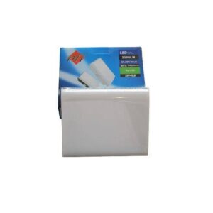 مصباح LED مربع 22 واط — نور أبيض بإطار أسود