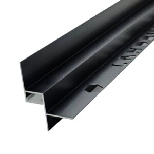 بروفايل LED زاوية ظل — أسود عميق 3م، عمق 14.5مم (GS001-BM-14.5H) LANDBUILD