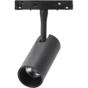 كشاف مجرى LED مطور 3CCT — إضاءة قابلة للتغيير (3000K / 4000K / 6500K) أسطواني أسود 10 واط (للمخفي يتطلب محول) — توفل