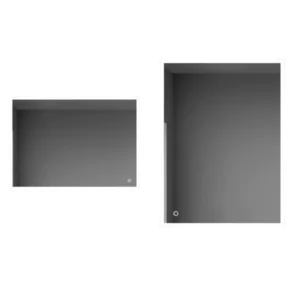 70x50cm LED illuminated bathroom mirror with touch control and three-color switching