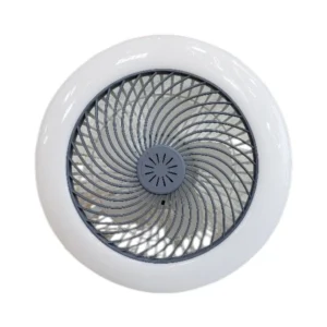 مروحة سقف بإنارة LED ومقبس لمبة E27 — 30 واط مع جهاز تحكم عن بُعد، قطر 25 سم