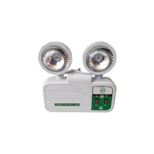 كشاف طوارئ LED ثنائي الرأس من M.A.S — إضاءة احتياطية تلقائية لحالات انقطاع الكهرباء