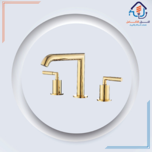 خلاط مغسلة بثلاث فتحات — LIMA (ذهبي)