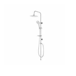 طقم مسطرة دش مربع LUTZ — تصميم ألماني، كروم