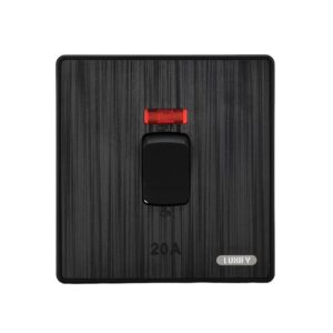 مفتاح سخان LUXIFY 20 أمبير — أسود مطوّر