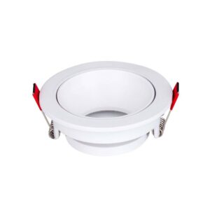 مانع توهج لامع أبيض بإطار أبيض — LUXIFY