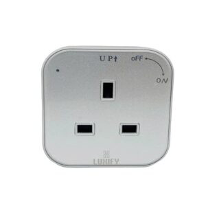 موزع كهرباء (فيش مسطرة) LUXIFY موديل 407، 13A، فضي — TRACK