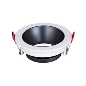 مانع التوهج رمادي داكن بإطار أبيض — LUXIFY