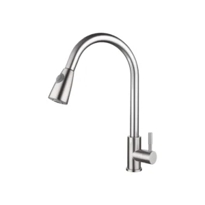 خلاط حوض مطبخ موديل سحاب كروم M1 — فضي