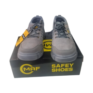 حذاء سلامة MAF بمقدمة فولاذية — رمادي مقاوم للانزلاق والصدمات