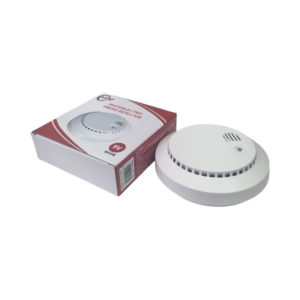 كاشف دخان كهروضوئي MAF ببطارية 9 فولت وإنذار صوتي 85 ديسيبل