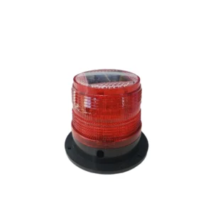MAS Red Solar Warning Lamp | Traffic Warning Light for Road and Construction Safety Equipment