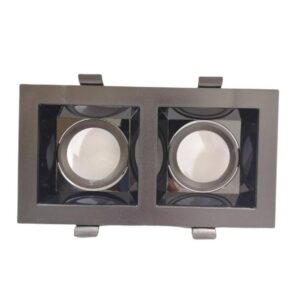 سبوت لايت فريم مانع التوهج مربع — أسود كامل MG-061S-2