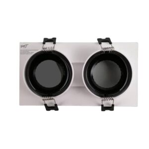 قاعدة تثبيت لكشاف مع مانع توهّج بمظهر مربع — موديل MT558