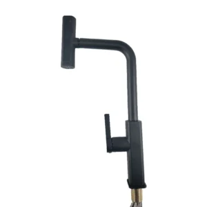 خلاط مطبخ قوسي مرتفع بمقبض واحد — للمطابخ العصرية | OKYANUS + Black