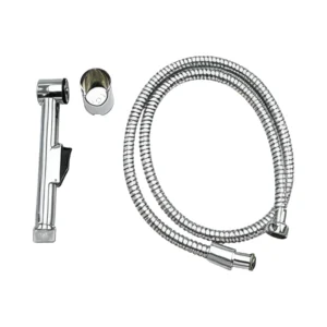 طقم شطاف يدوي OSCO TOOLS بقلب نحاس وخرطوم وحامل — فضي