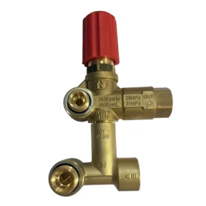 صمام تخفيف ضغط عالي PA VB350 — أقصى ضغط 4500 PSI، تدفق 30 لتر/دقيقة، نحاسي، صناعة إيطالية